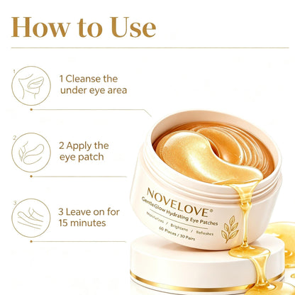 NOVELOVE® GentleGlow Hydrating Eye Patches