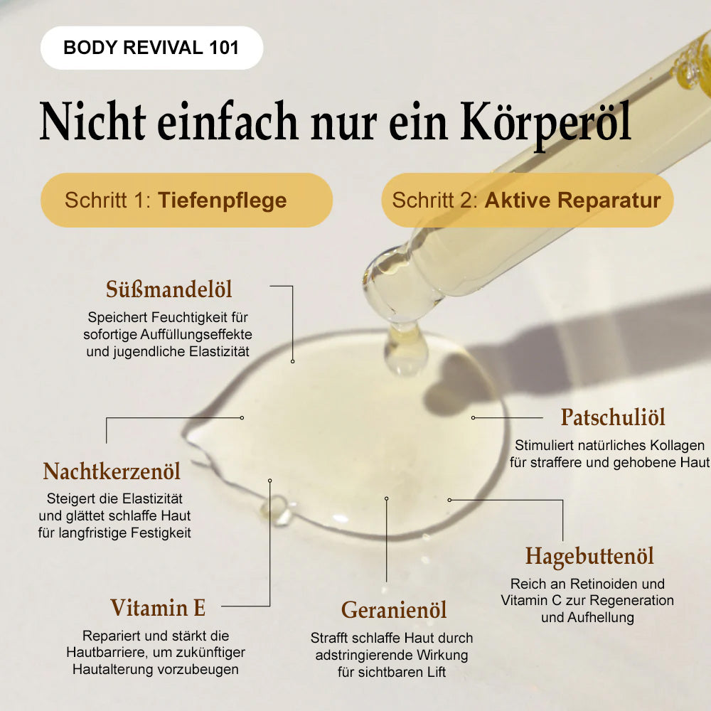 💐 Trilumia® Seiden-Körperöl 💕 Dermatest® geprüft – Strafft, glättet und festigt die Haut, reduziert Falten und stellt die jugendliche Elastizität wieder her.