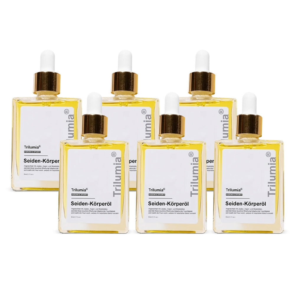 💐 Trilumia® Seiden-Körperöl 💕 Dermatest® geprüft – Strafft, glättet und festigt die Haut, reduziert Falten und stellt die jugendliche Elastizität wieder her.