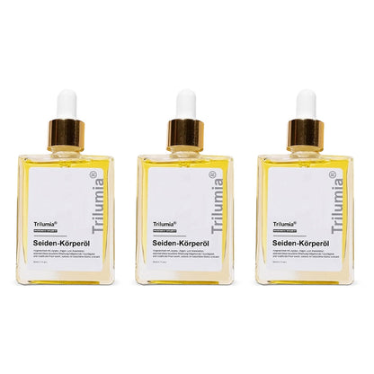 💐 Trilumia® Seiden-Körperöl 💕 Dermatest® geprüft – Strafft, glättet und festigt die Haut, reduziert Falten und stellt die jugendliche Elastizität wieder her.
